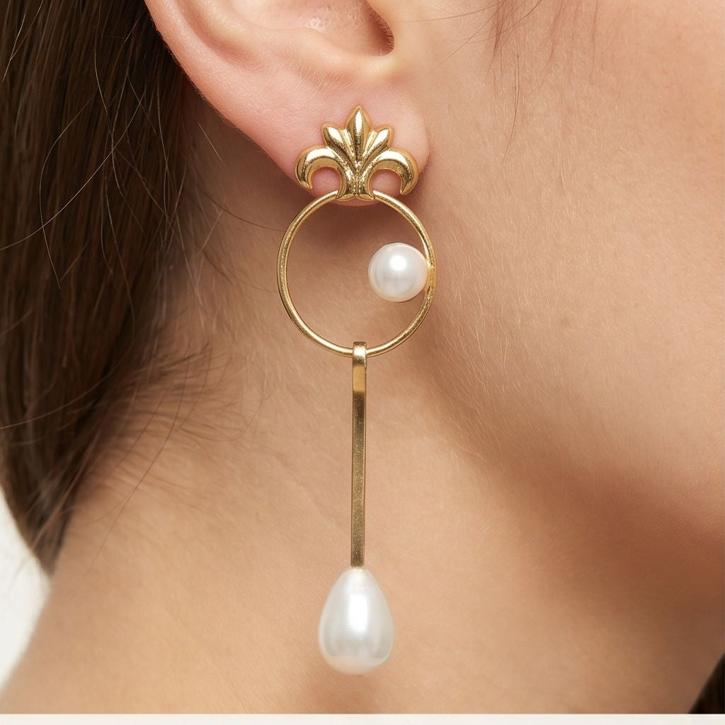 KD Atelier Aurelia Pearl Drop Earrings