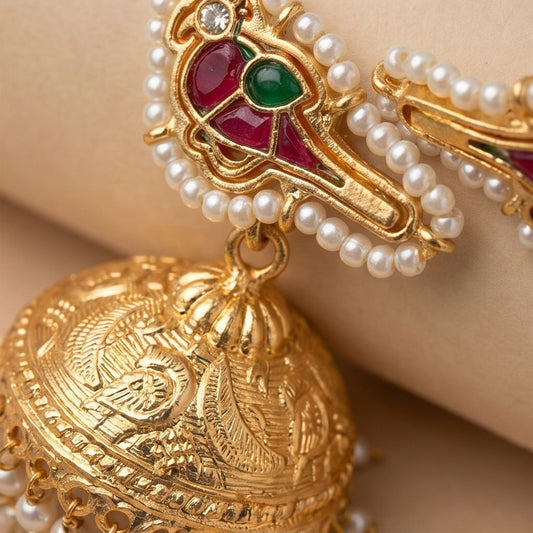 KD Atelier Maharani Long Drop Jhumkas