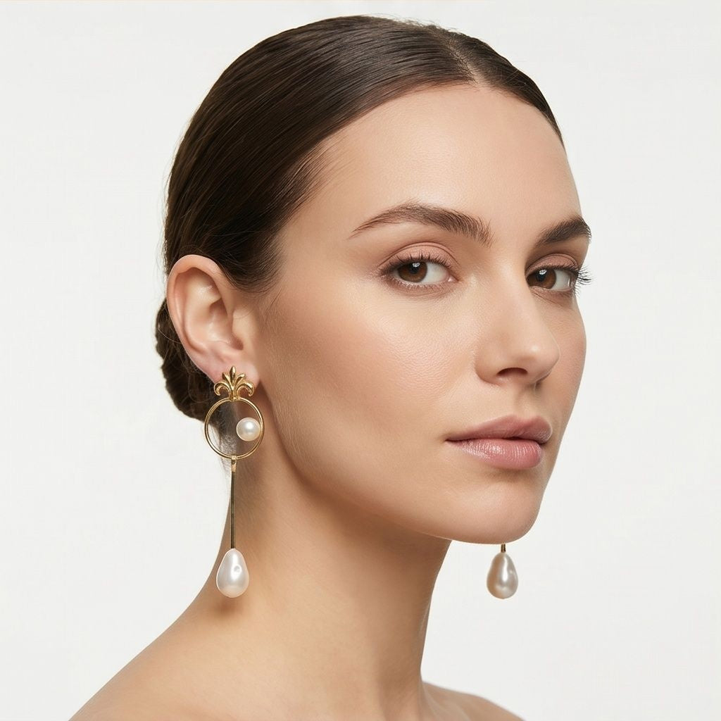 KD Atelier Aurelia Pearl Drop Earrings