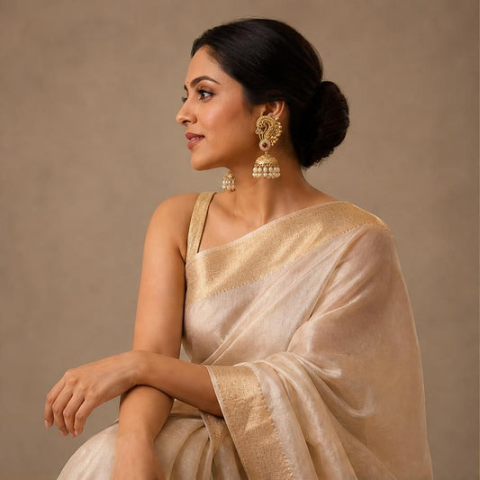 KD Atelier Gold Plated Ear Cuff Jhumki Earrings for Women