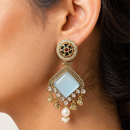 KD Atelier Gold Plated Kashmiri Style Earrings