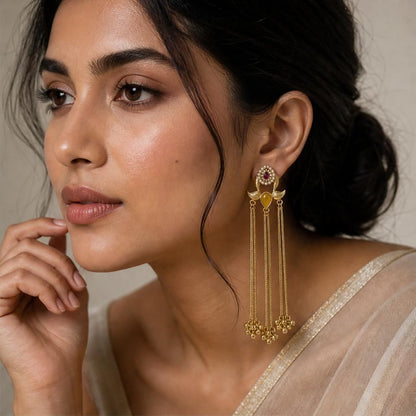 KD Atelier Kashmiri Dejhoor Tassel Earrings
