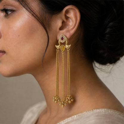 KD Atelier Kashmiri Dejhoor Tassel Earrings