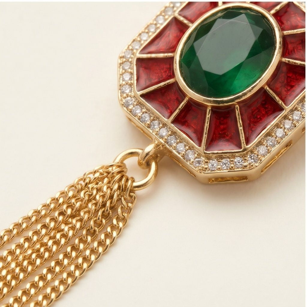 KD Atelier Royal Meenakari Ghungroo Earrings