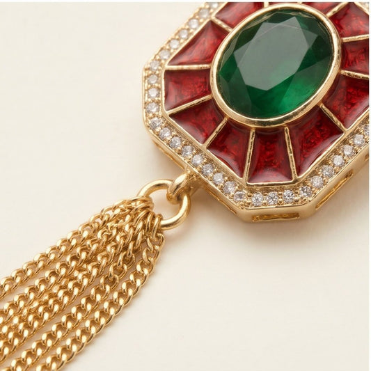 KD Atelier Royal Meenakari Ghungroo Earrings
